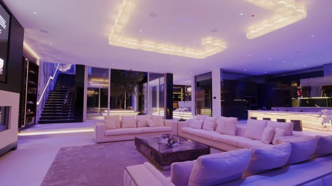59 Interior Photos vs. Tour 521 N Canon Dr, Beverly Hills, CA Ultra Luxury Modern Mansion