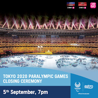 Saksikan Upacara Penutup Paralimpik Tokyo 2020