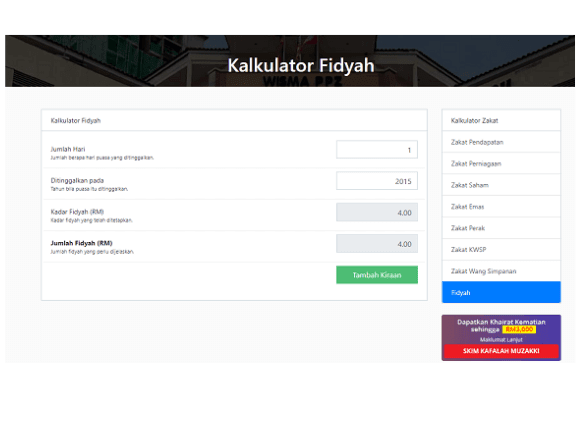 Kalkulator fidyah