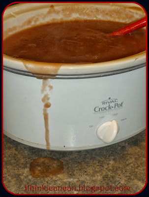 {I Think I Can}:  Cranapple Butter (Overnight in the Crockpot)---COOKS WHILE YOU SLEEP!  Makes the house smell amazing!