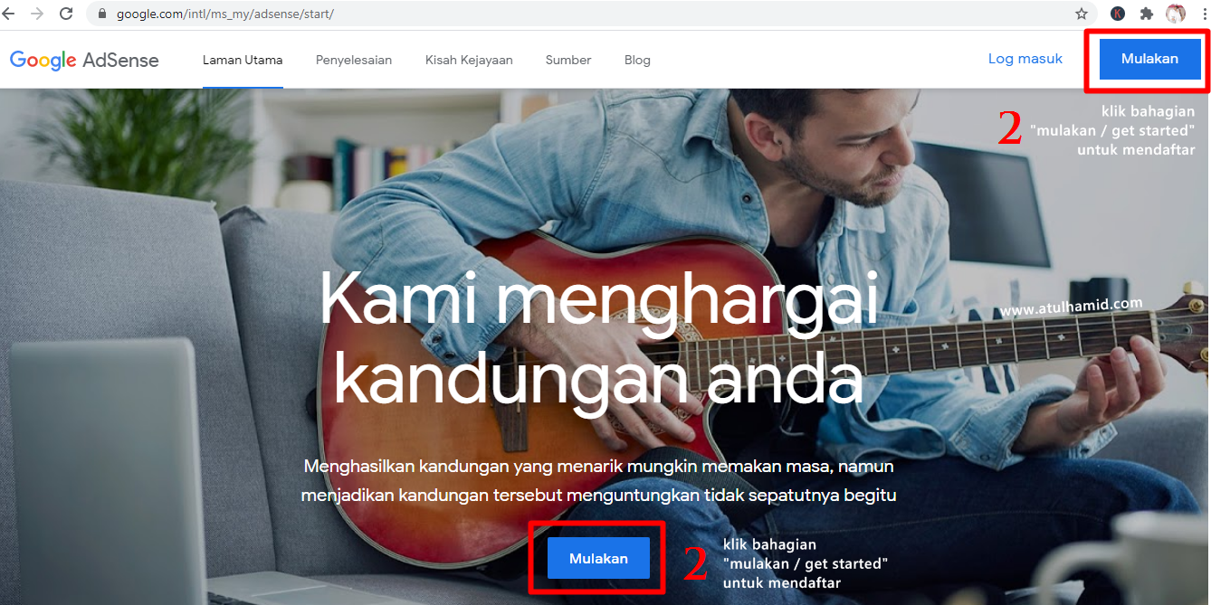 Cara memohon Google Adsense di blog