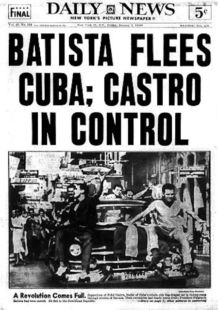 Image result for Batista flees cuba, January 1, 1959