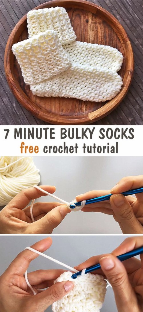 Beautiful Skills Crochet Knitting Quilting : Bulky Socks Free