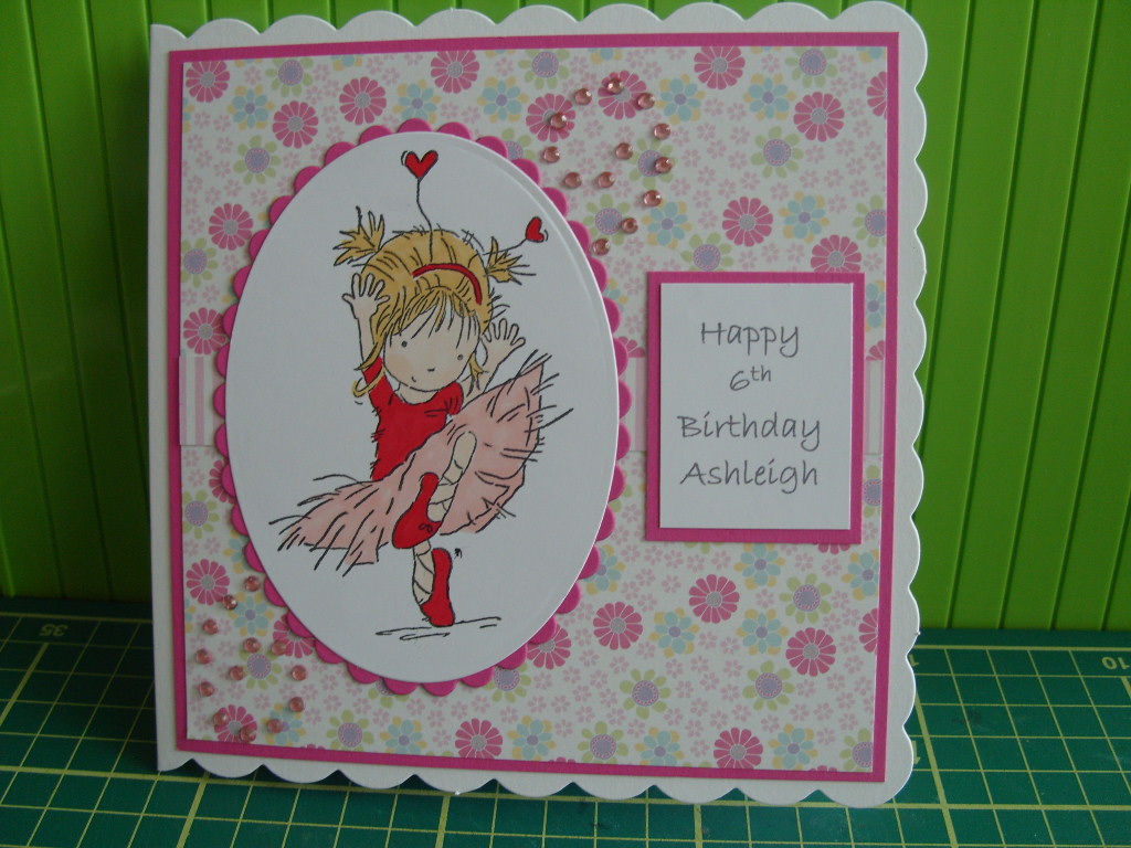 Lizzies craft space: Two 6 year old Birthday cards