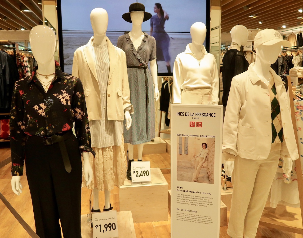 Ines de la Fressange returns with a new Uniqlo readytowear collab for SS18