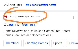 The orignal domain of ocean of games