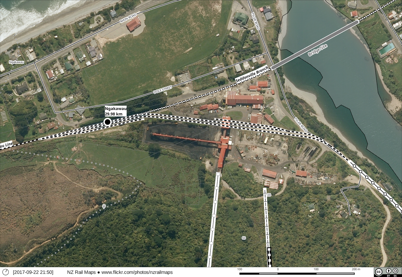 New Zealand Rail Maps Stillwater Ngakawau Line [19] Seddonville