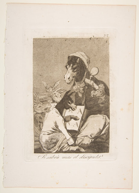 Si Sabrá mas el discipulo? by Francisco Goya