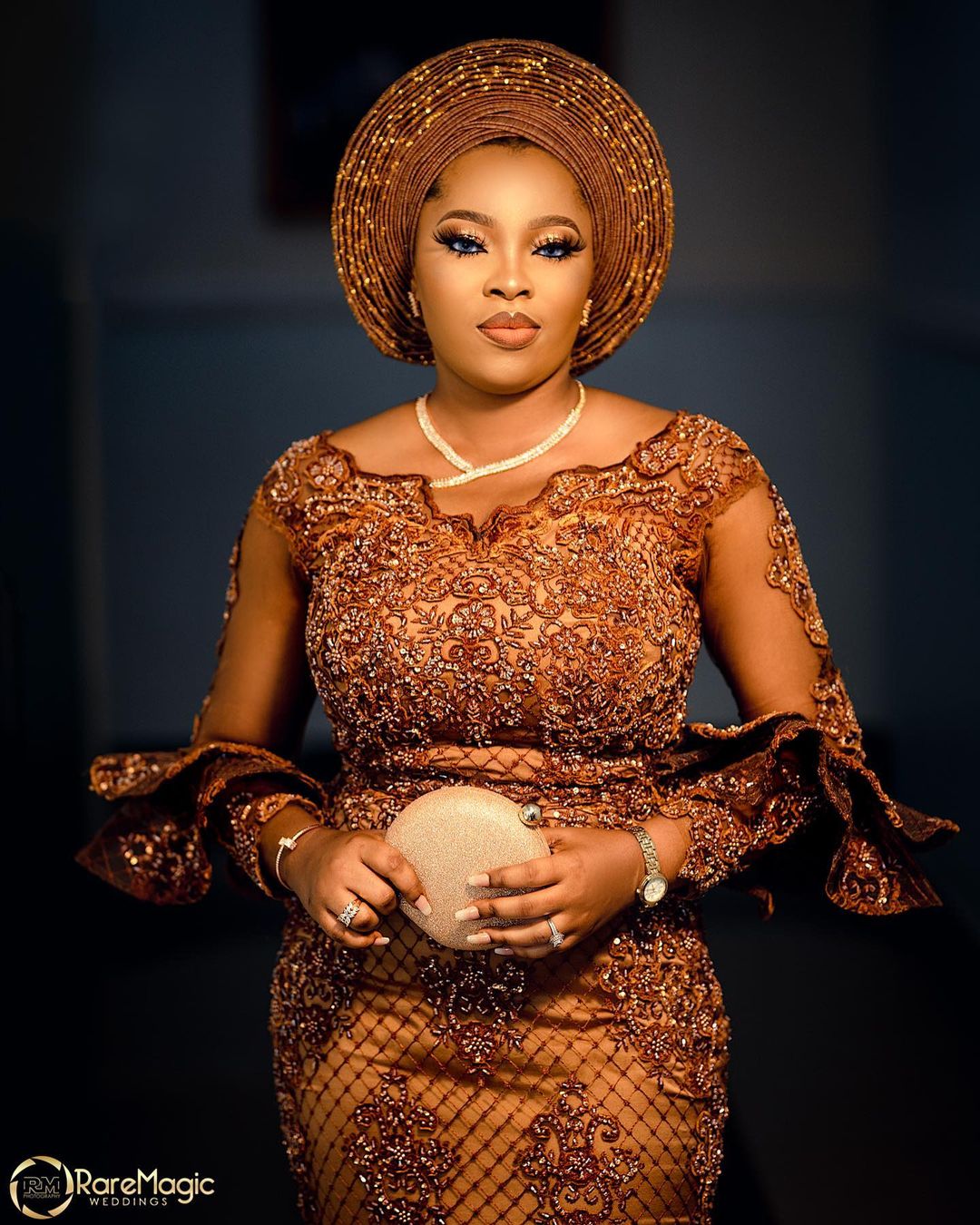 Latest Nigerian wedding gele and outfit styles. | Melody Jacob