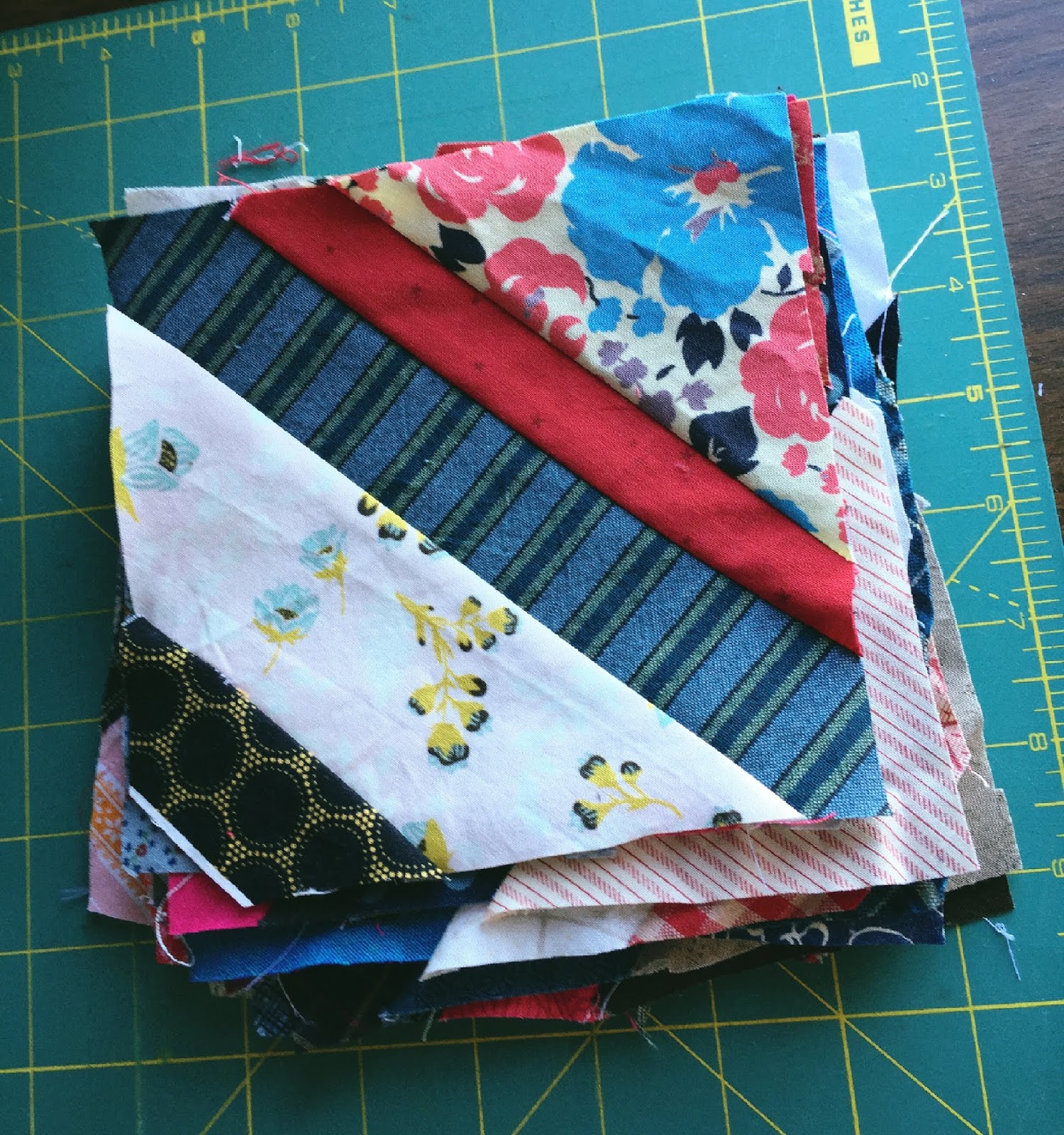 Quilty Folk: Getting Started On the String Blocks