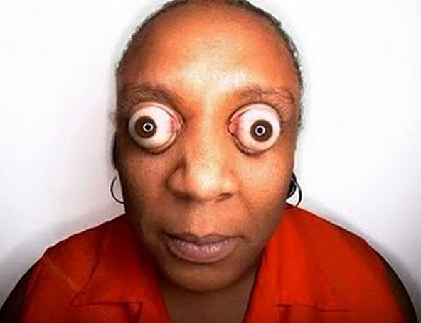 Funny Picture: Funny Women with Large Eyes