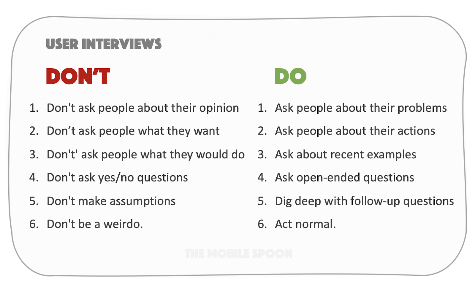 Product management basics conducting user interviews