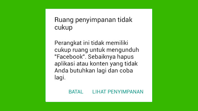 Cara Mengatasi Tidak Cukup Ruang Penyimpanan di Android Cara Mengatasi Tidak Cukup Ruang Penyimpanan di Android