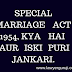 SPECIAL MARRIAGE ACT 1954 KYA HAI AUR ISKI PURI JANKARI.