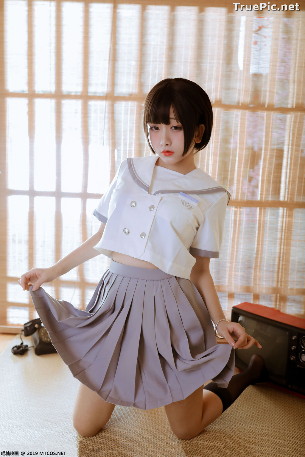 Image [MTCos] 喵糖映画 Vol.039 – Chinese Cute Model – Japanese School Uniform - TruePic.net - Picture-20