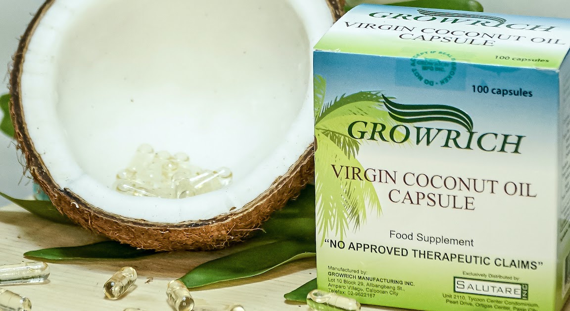 Lemon GreenTea GROWRICH Virgin Coconut Oil Capsules are allnatural