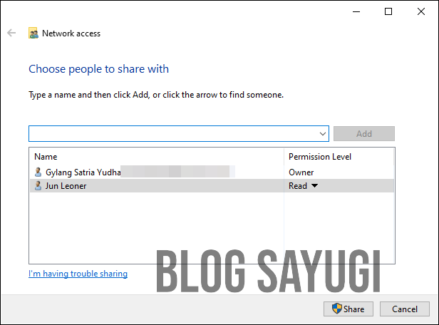 Cara Advanced Sharing File & Folder di Windows 10 - BLOG SAYUGI
