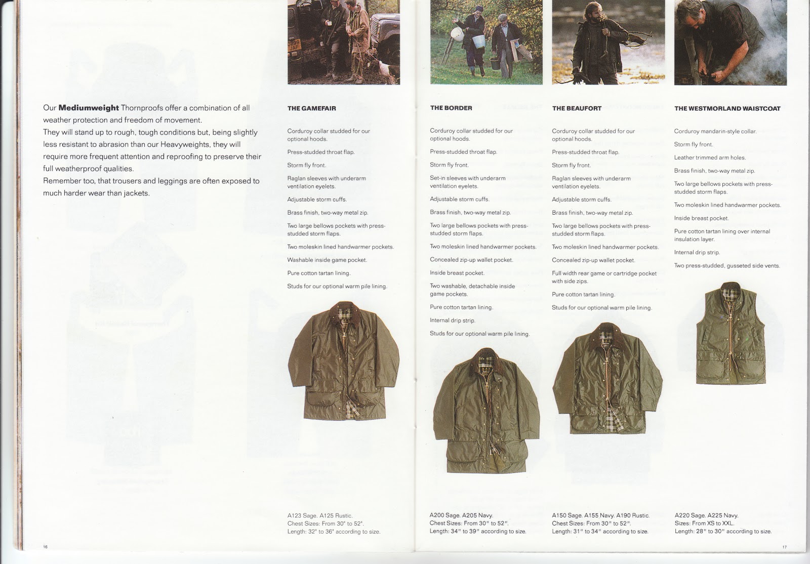 Thornproof: Barbour 1994 Catalogue