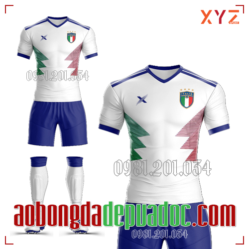  Áo Đội Tuyển Ý 2019 Màu Trắng