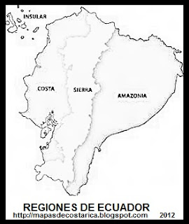 El Mapa Del Ecuador Con Sus Regiones Mayhm