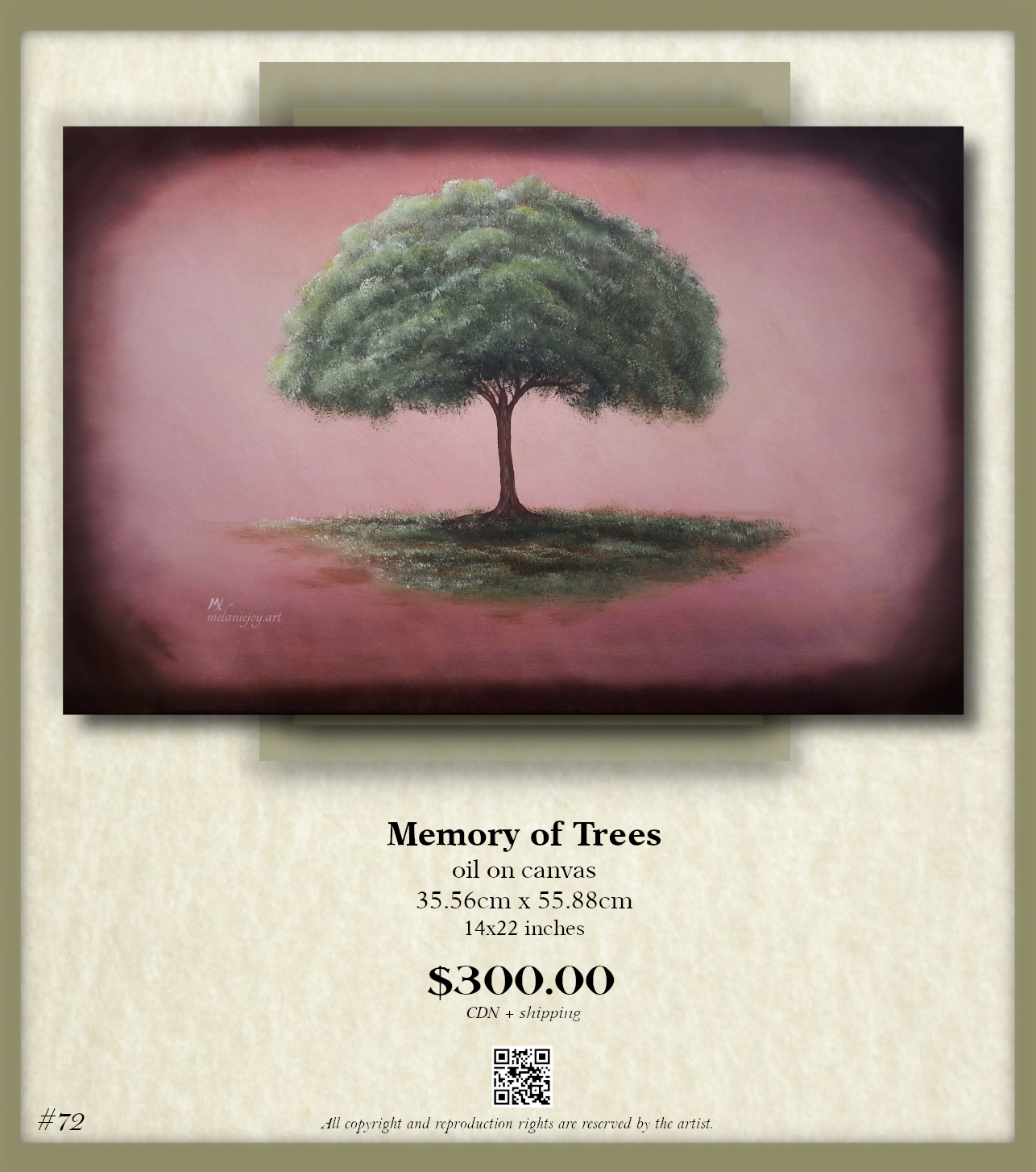 72MemoryOfTreesoiloncanvasforsaleMELANIEJOYart