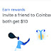 Get free 10$ on coinbase