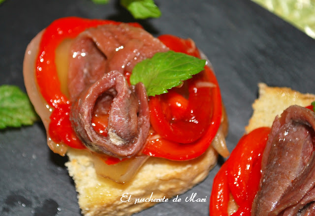  TOSTA CASERA CON ANCHOAS 