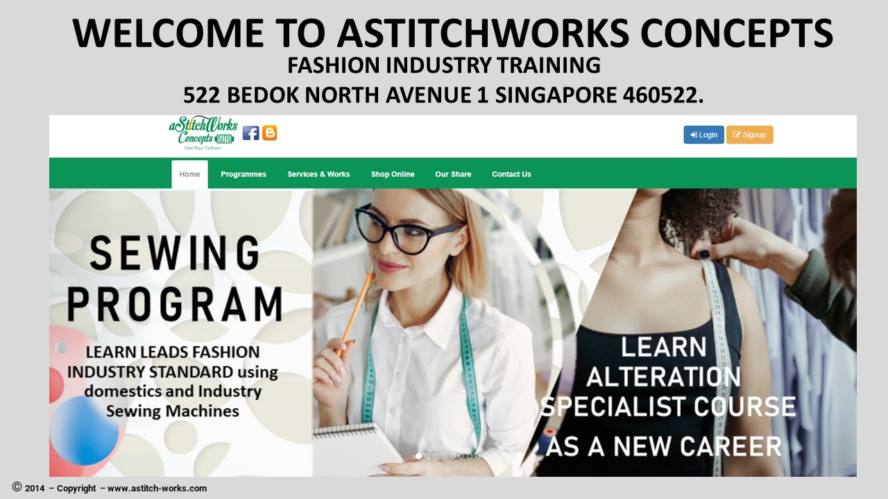 ASTITCHWORKS CONCEPTS - FASHION SEWING TRAINING