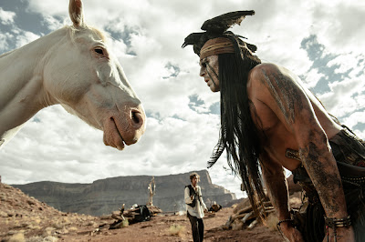 Johnny Depp in The Lone Ranger