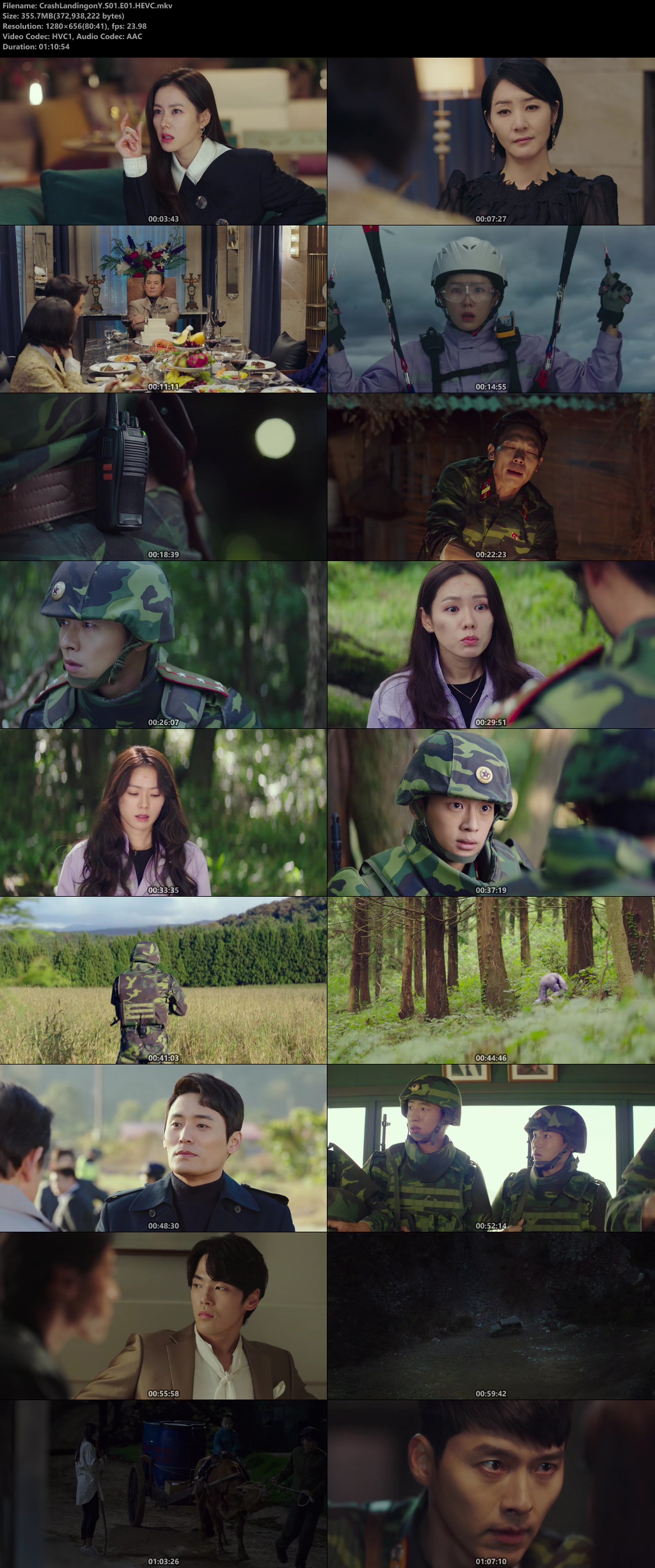 Crash Landing on You S01 Hindi Dubbed Complete WEB Series 720p HDRip