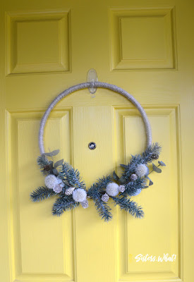 diy modern scandinavian christmas wreath