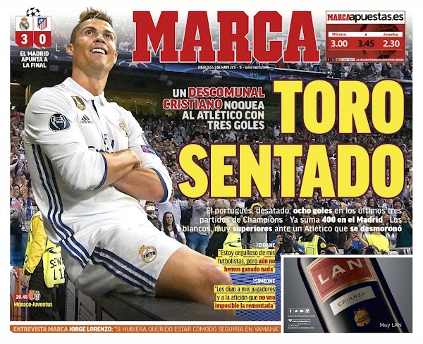Real Madrid, Marca: "Toro sentado"
