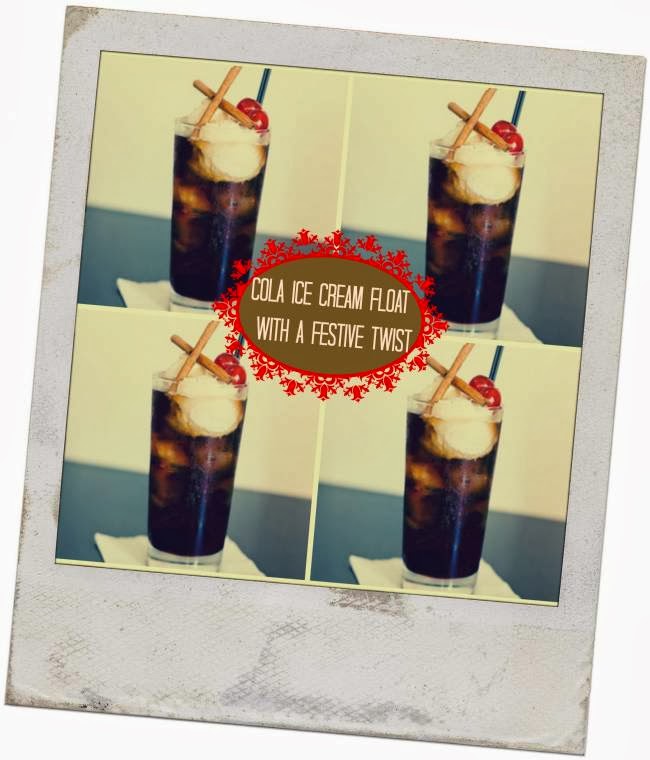 Cola Ice Cream Float With A Festive Twist