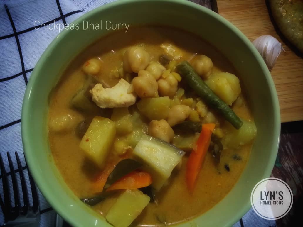 Easy Chickpeas Dhal Curry LYN'S HOMELICIOUS