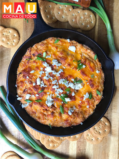 mau cocina de todo dip de pollo buffalo chicken receta recetas facil