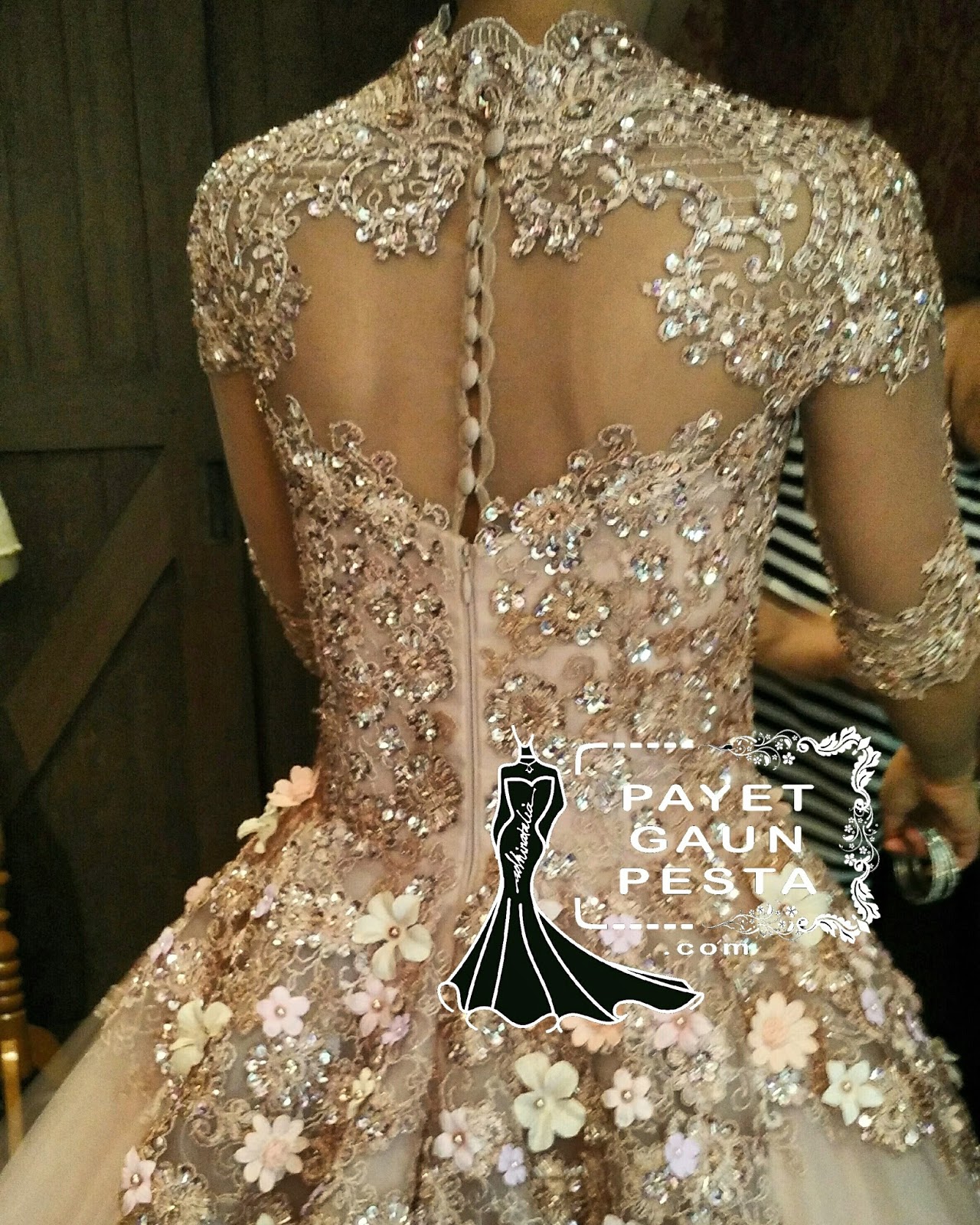 Payet Gaun Pesta Desain Baju Pesta, Kebaya Modern dan