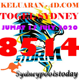  RESULT TOGEL SYDNEY JUMAT TANGGAL 17JULY 2020