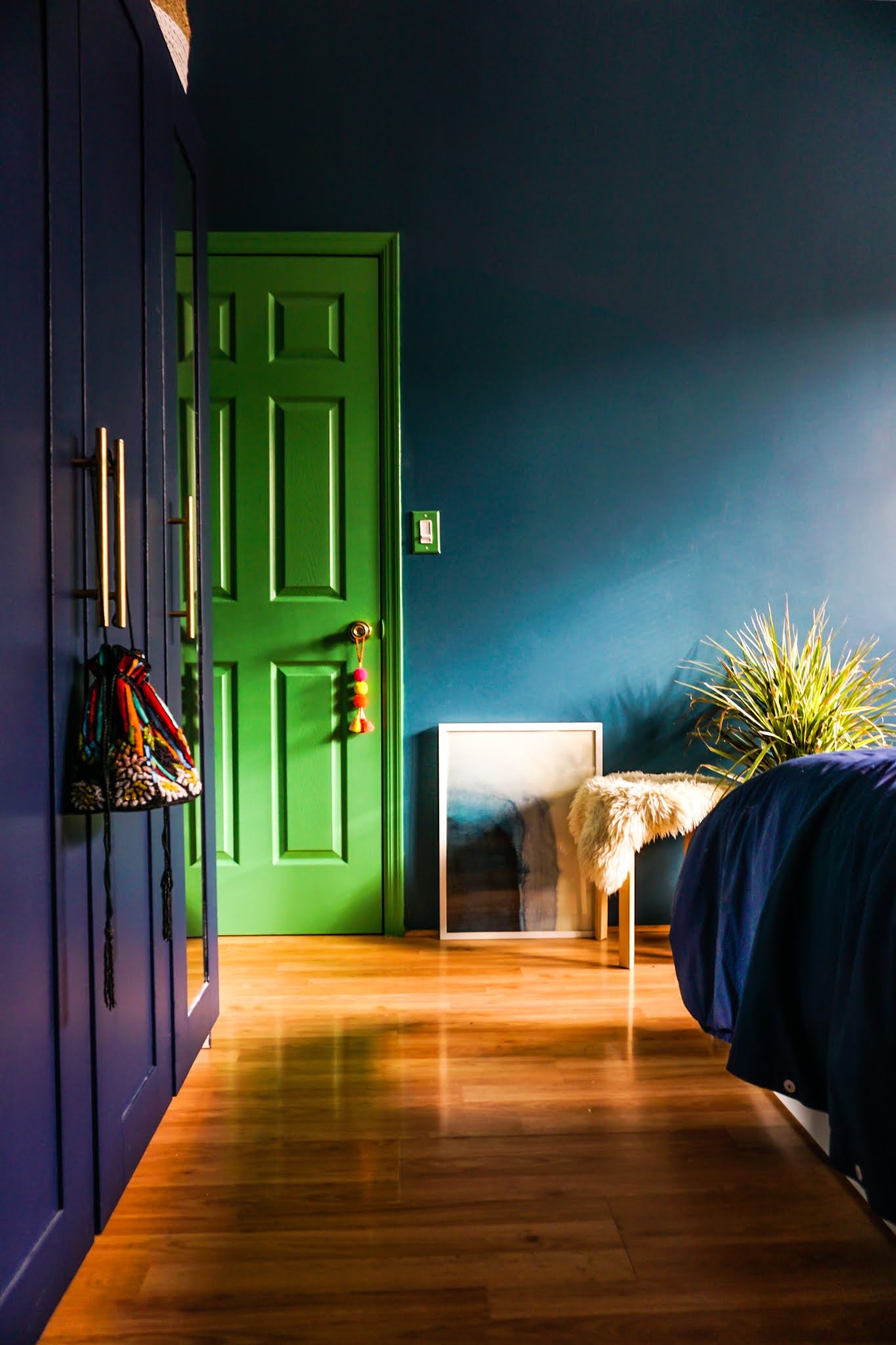 Skip Boring White Doors and Paint Your Interior Doors A Contrasting