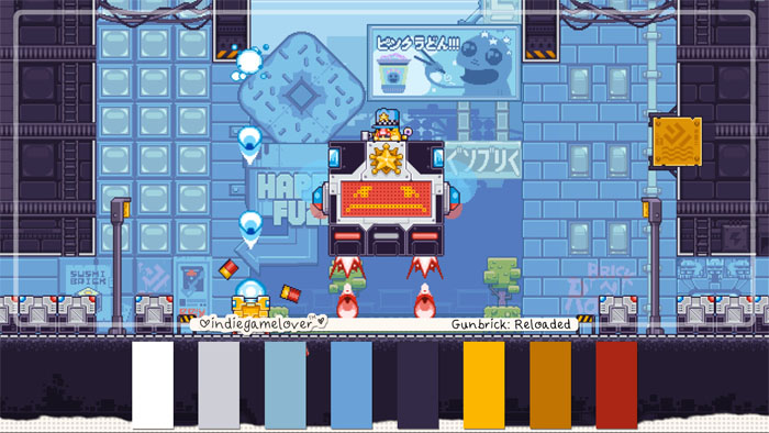 Indie Game Lover Gunbrick: Reloaded Palette