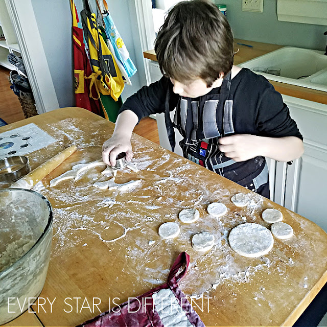 Phases of the Moon Project for Kids: Cookie Cutter Earth & Moons