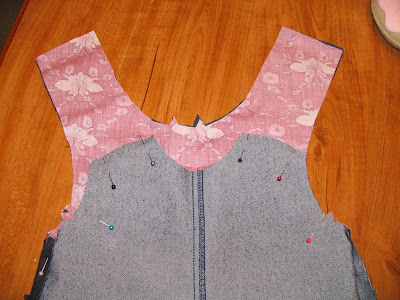 A Slice in the Life of Julie: Upcycled Denim Pinafore