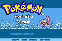 Pokemon Aquamarine GBA ROM Hack Cover