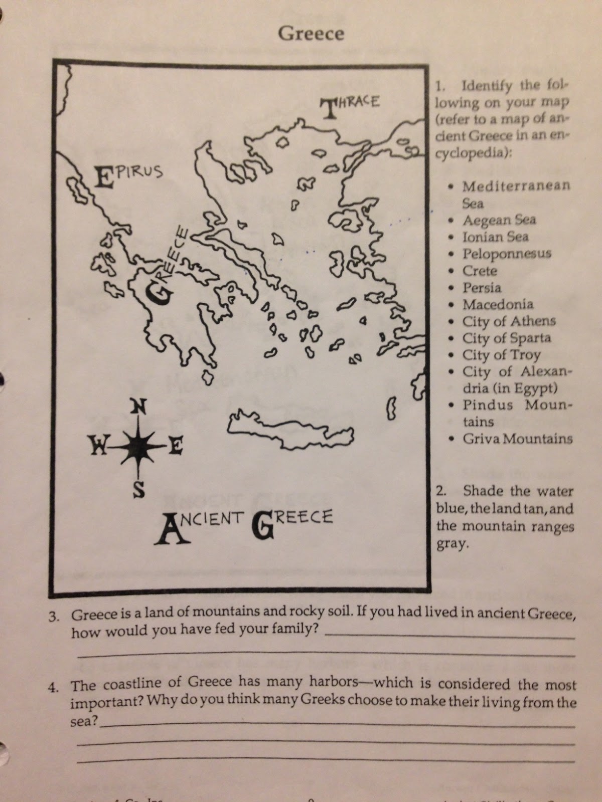 Mr. T's Social Studies Unit 5 Ancient Greece & Rome Geography