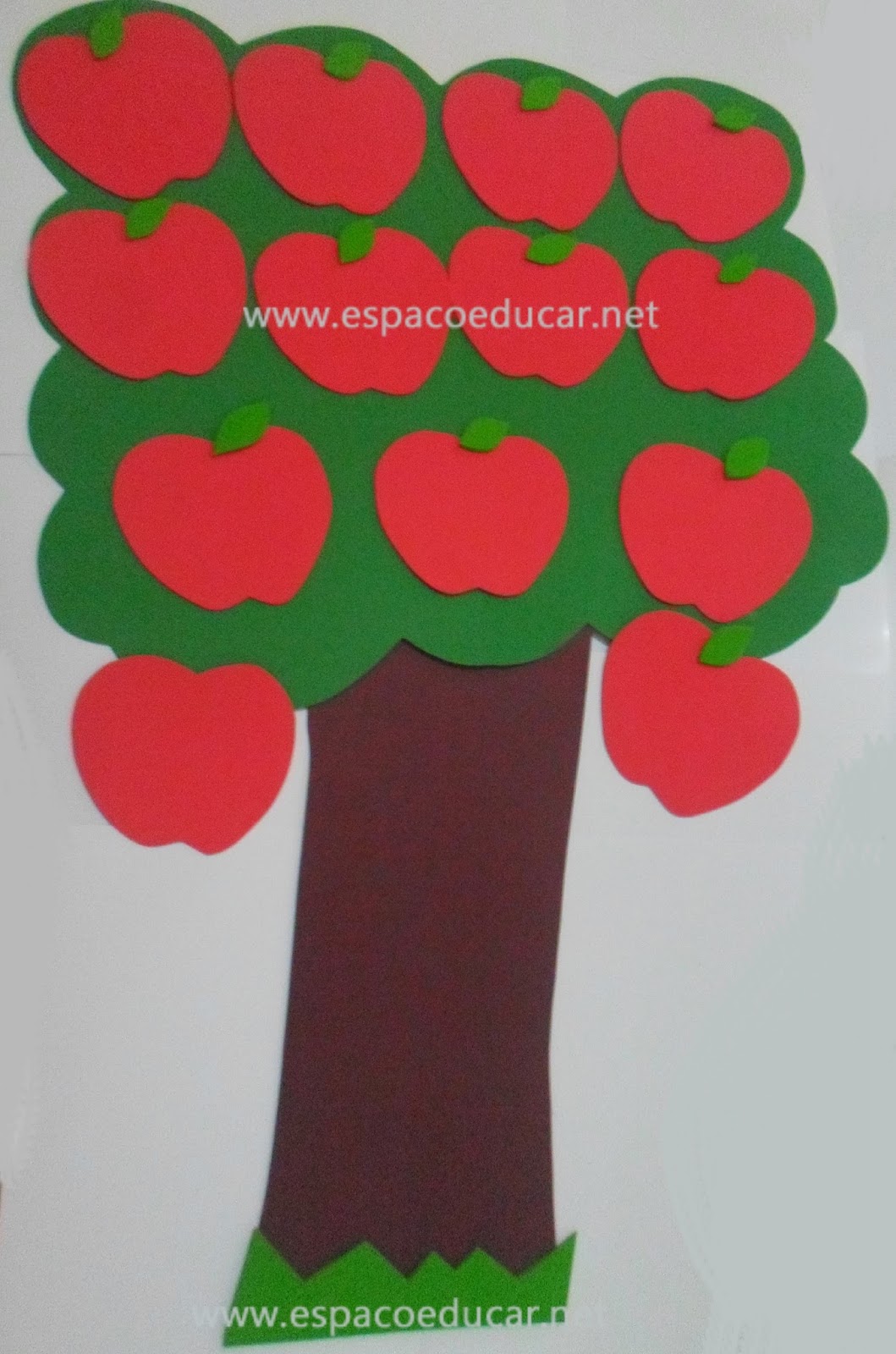 Molde ou painel para sala de aula árvore em eva! Que tal fazer esta ...