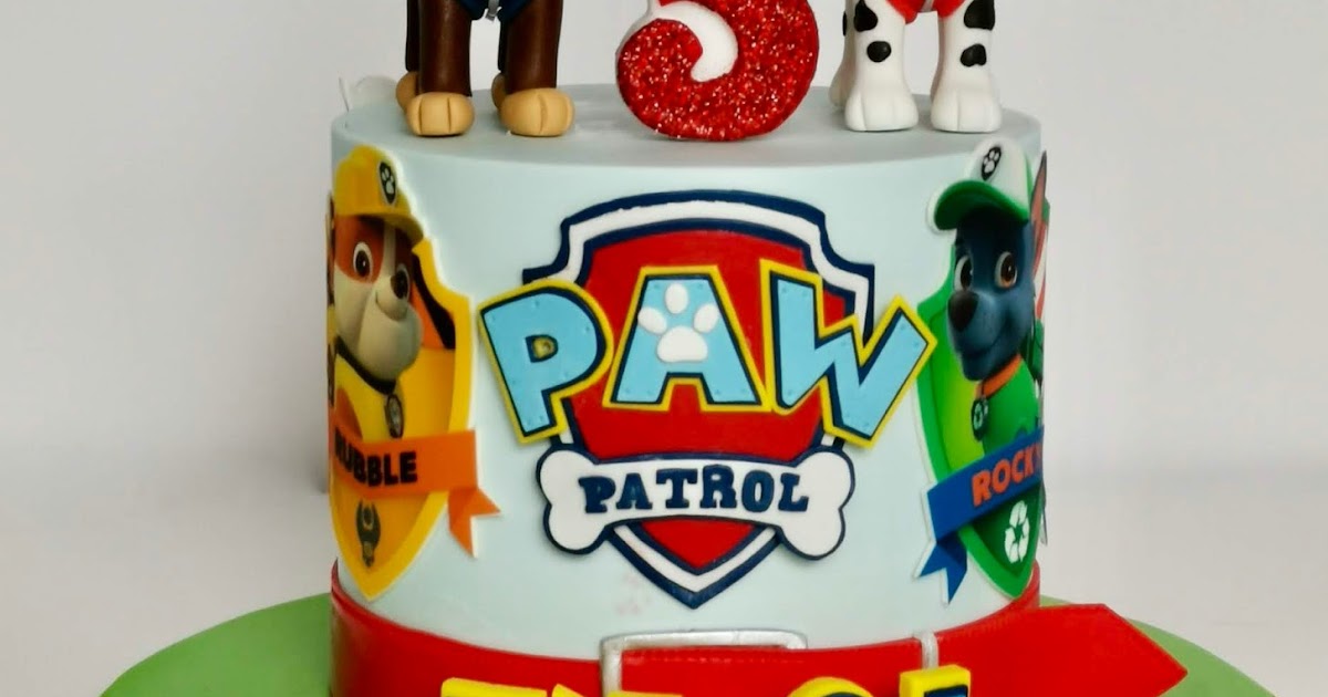 Celebrate with Cake! Paw Patrol Single tier Cake