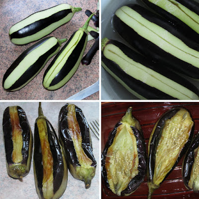Кёфтели карныярык - баклажаны фаршированные мелкими кёфте (Köfteli Karnıyarık Tarifi)