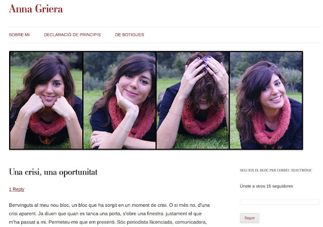 Anna Griera | "Una crisi, una oportunitat" i el meu humil petit consell ;))