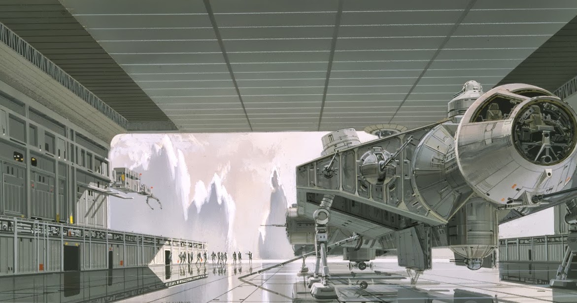 The original design of the Millennium Falcon by Ralph McQuarrie | In A
