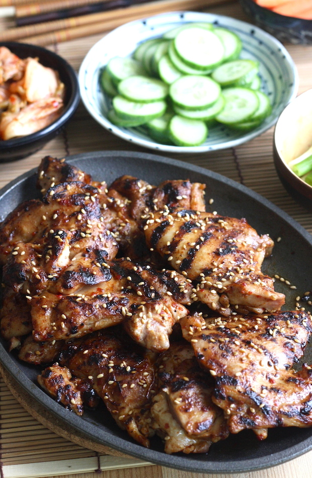 Korean BBQ Chicken recipe by SeasonWithSpice.com