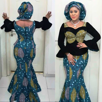 Ankara Long Flay Gown Styles: Trending Design for Ladies